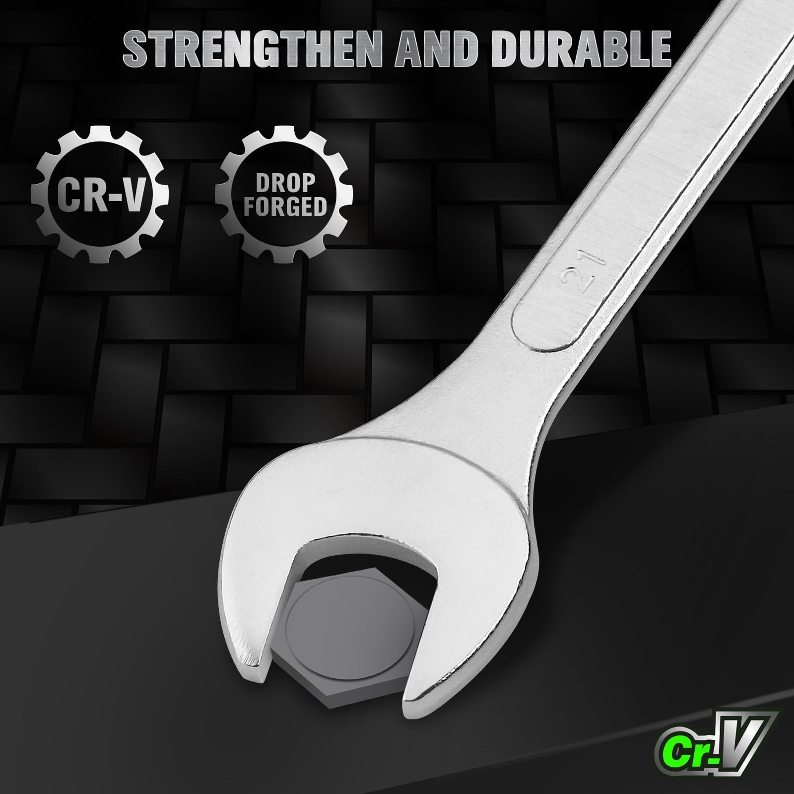 Open end wrenches at 15-degree angle help access cramped bolts