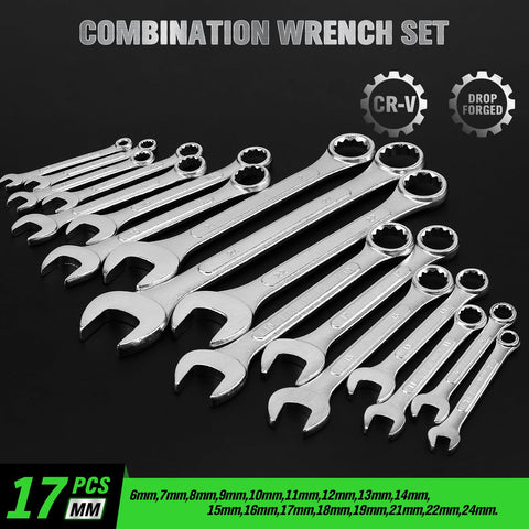 SAE wrenches 1/4-1 inch demonstrate broad fastener coverage for home repairs