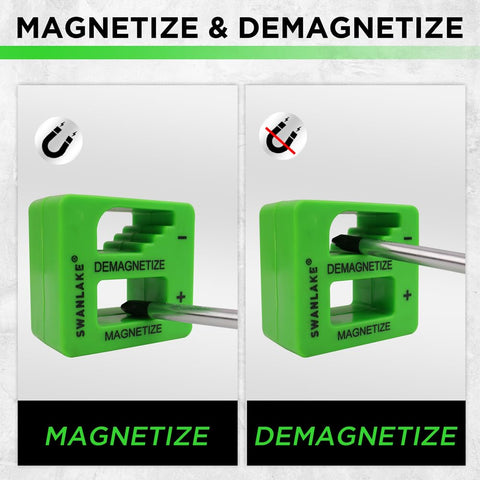SWANLAKE magnetic tips with black finish attract screws easily