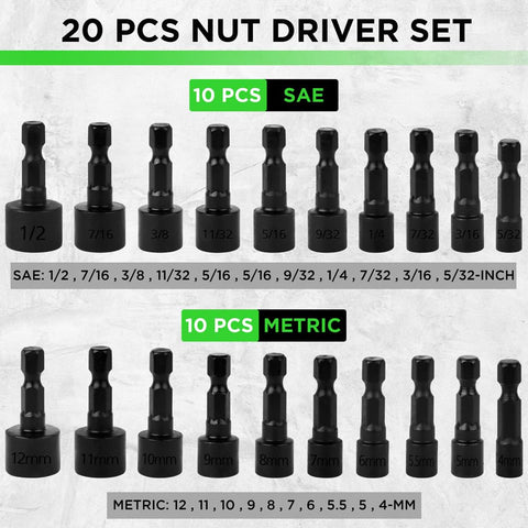 SWANLAKE replaceable bits and nut drivers enable quick bit swaps