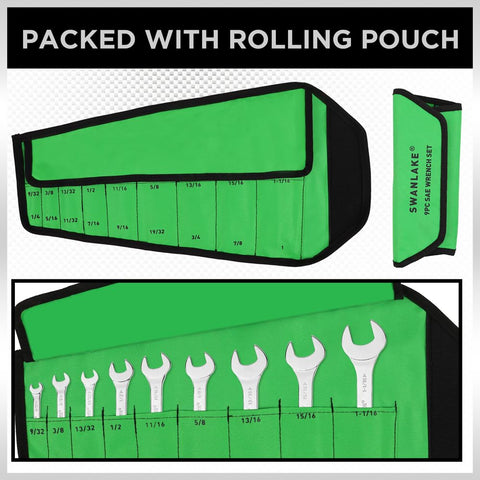 Swanlake wrenches feature clear size markings for fast selection