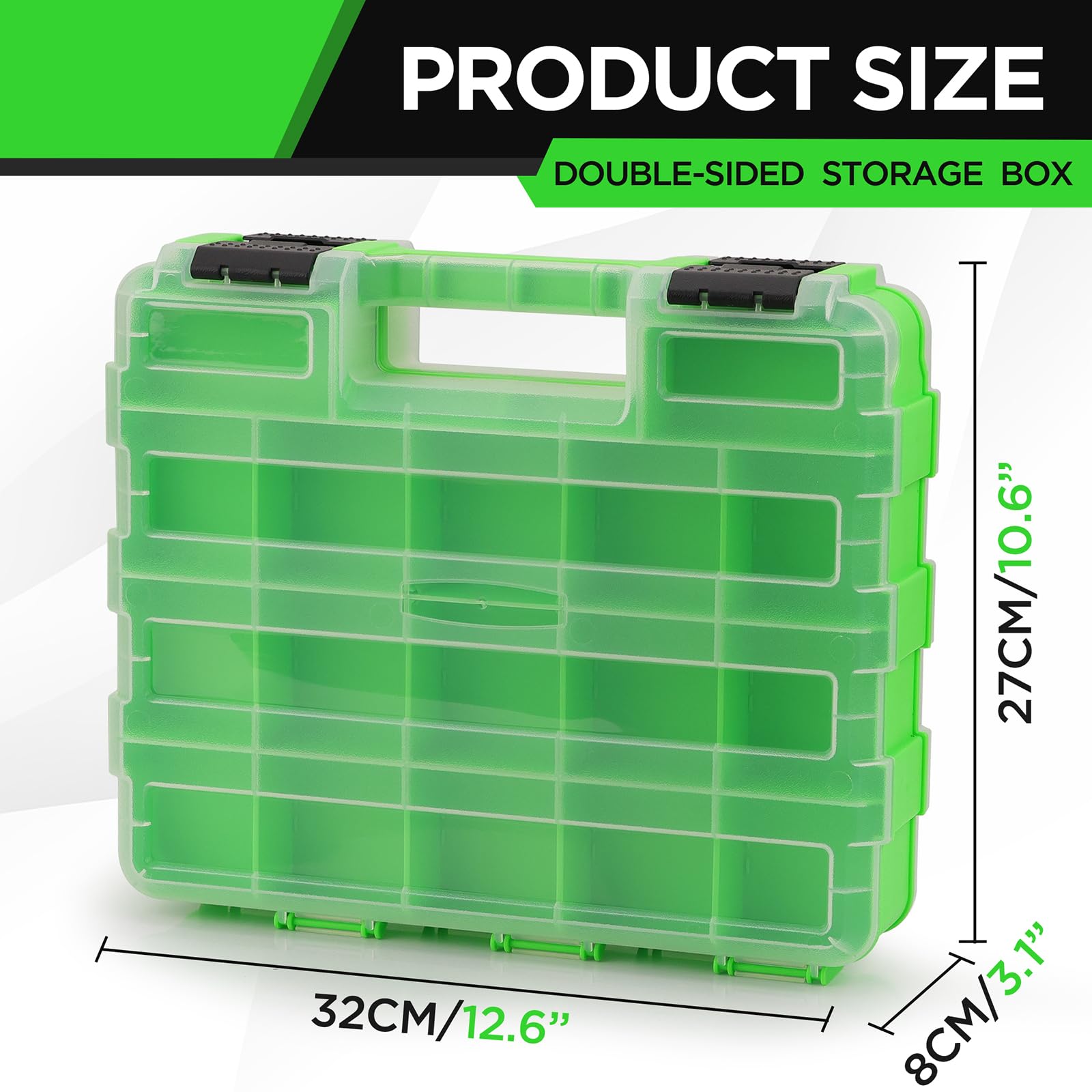 Swanlake tool organizer shows removable dividers for flexible storage layouts.