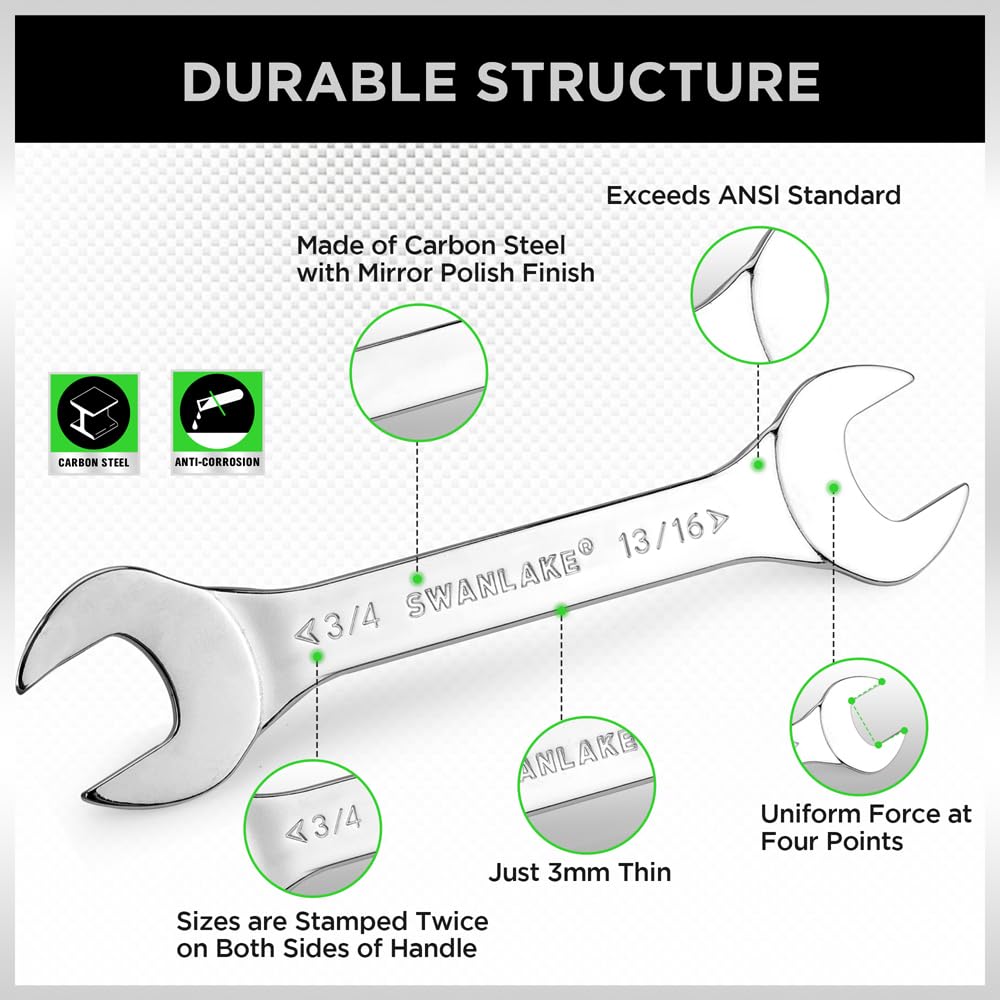 Swanlake ultra-thin wrench 3mm design fits tight spaces with precision torque