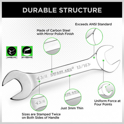 Swanlake ultra-thin wrench 3mm design fits tight spaces with precision torque