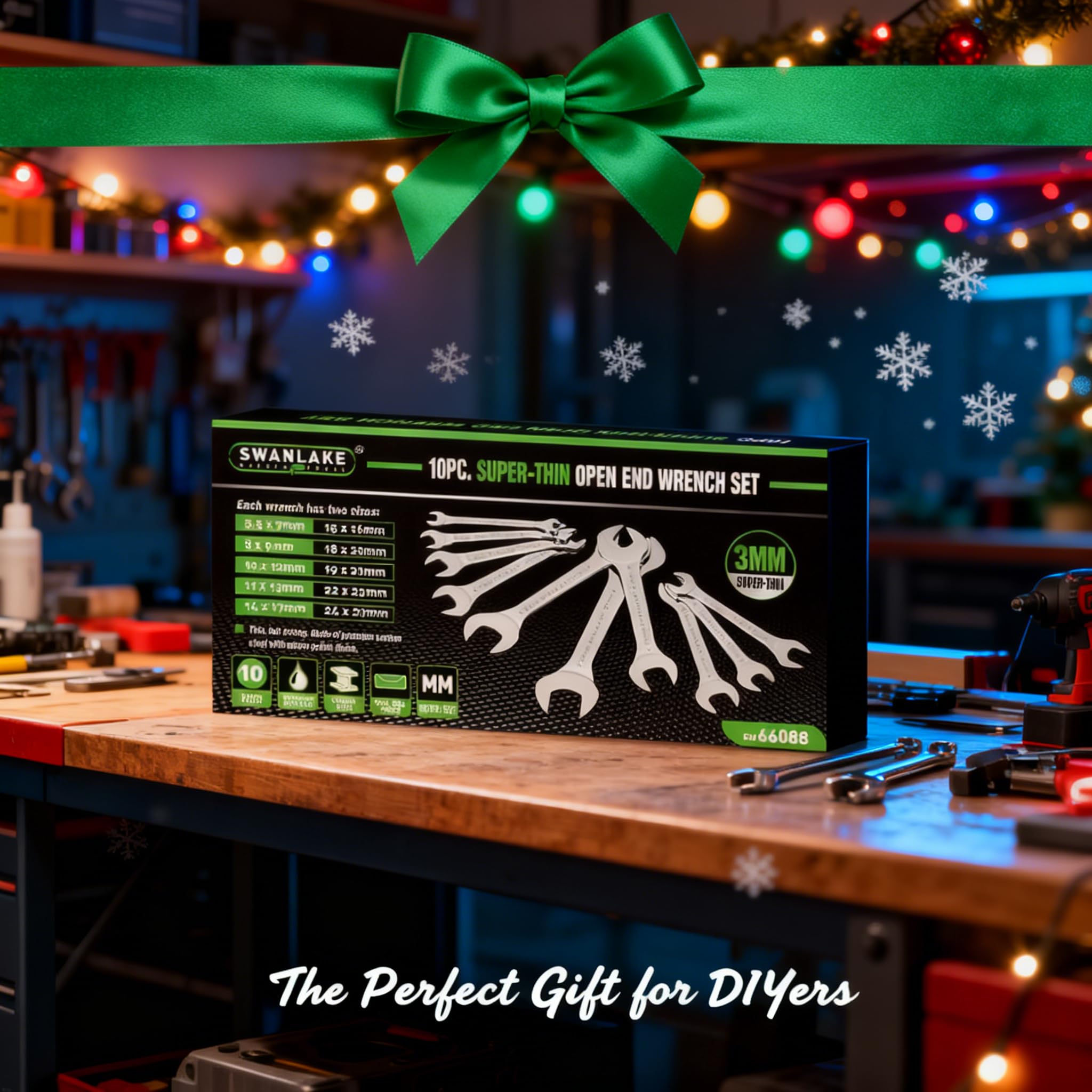 Swanlake workbench-ready wrench set for DIY projects