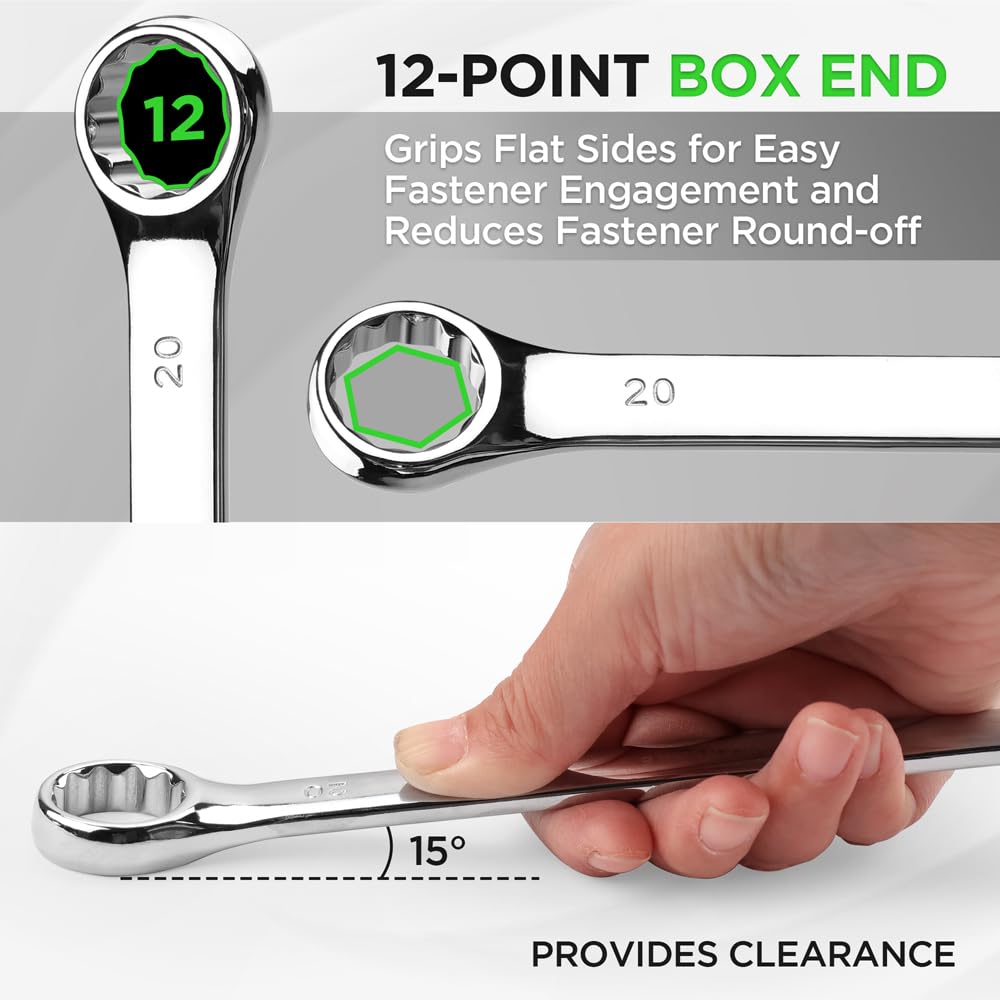 SWANLAKE wrench set demonstrating extended leverage for easier loosening of stubborn fasteners