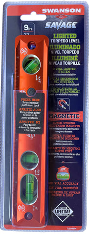Swanson Savage Lightning 3-vial system enables fast level checks.