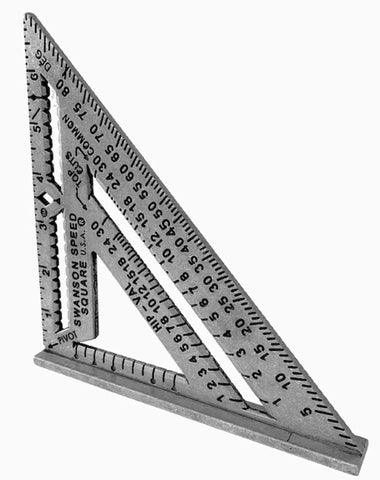Swanson Speed Square Pro 7-Inch double stud layout reference for quick measurements.