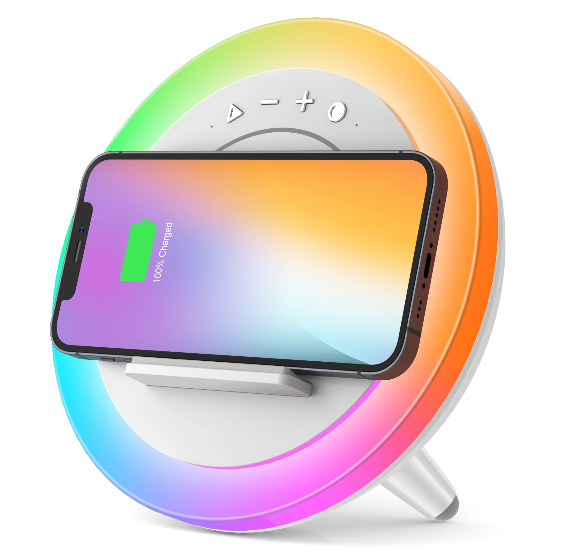 Swarmir Bluetooth speaker with lights showcases a compact, versatile hub for music and mood.