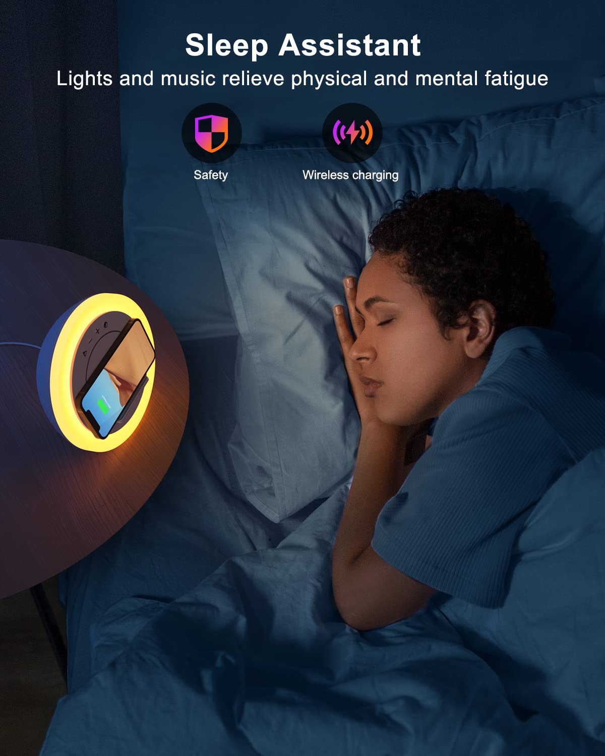 Swarmir eye-friendly night light provides non-flicker illumination for late-night reading.