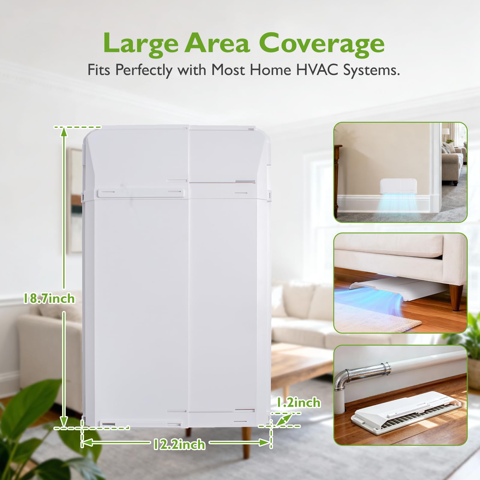 SWEET TUNE adjustable width 8-12.2 inches fits most floor and wall vents