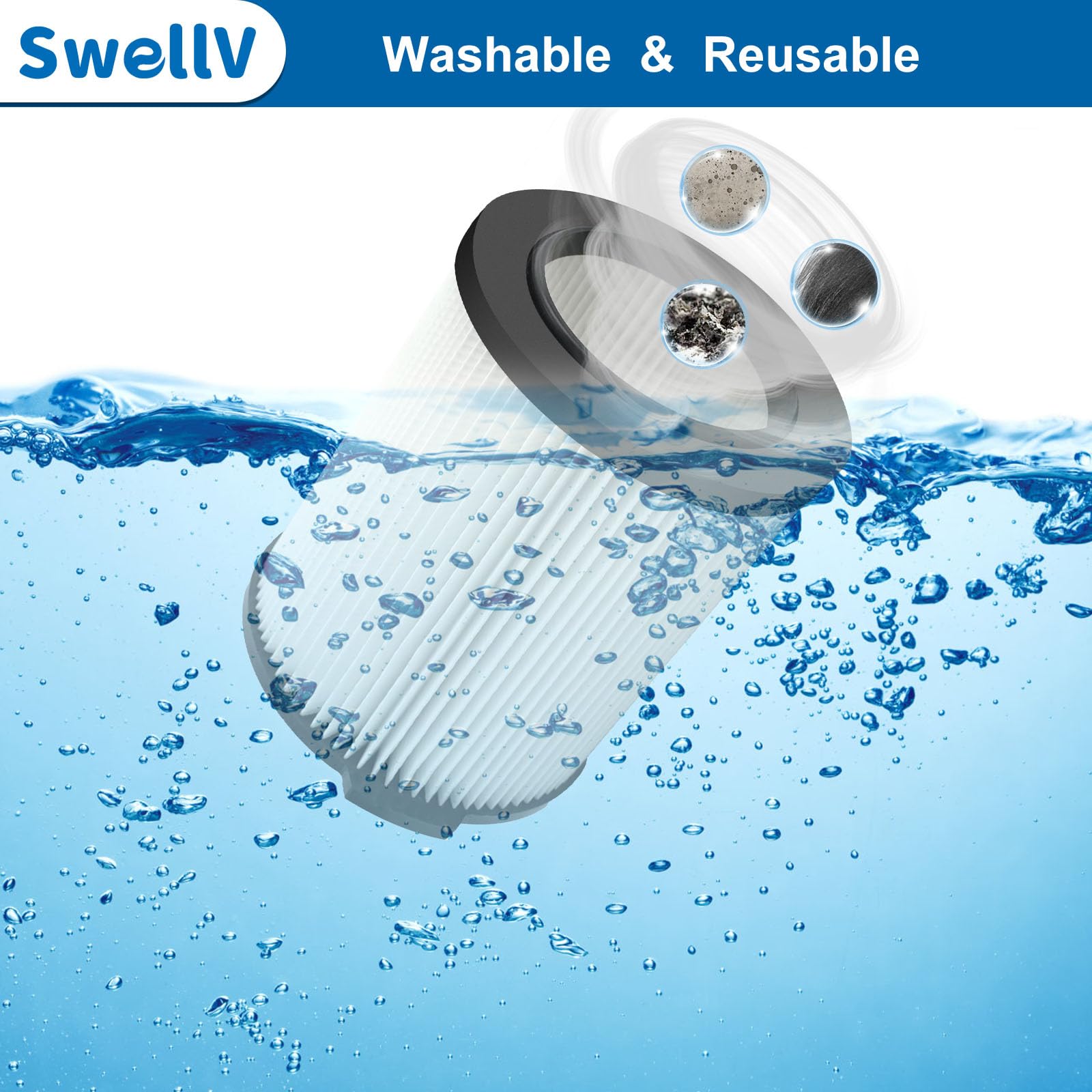 SwellV Craftsman 17816 compatible filter for versatile cleaning