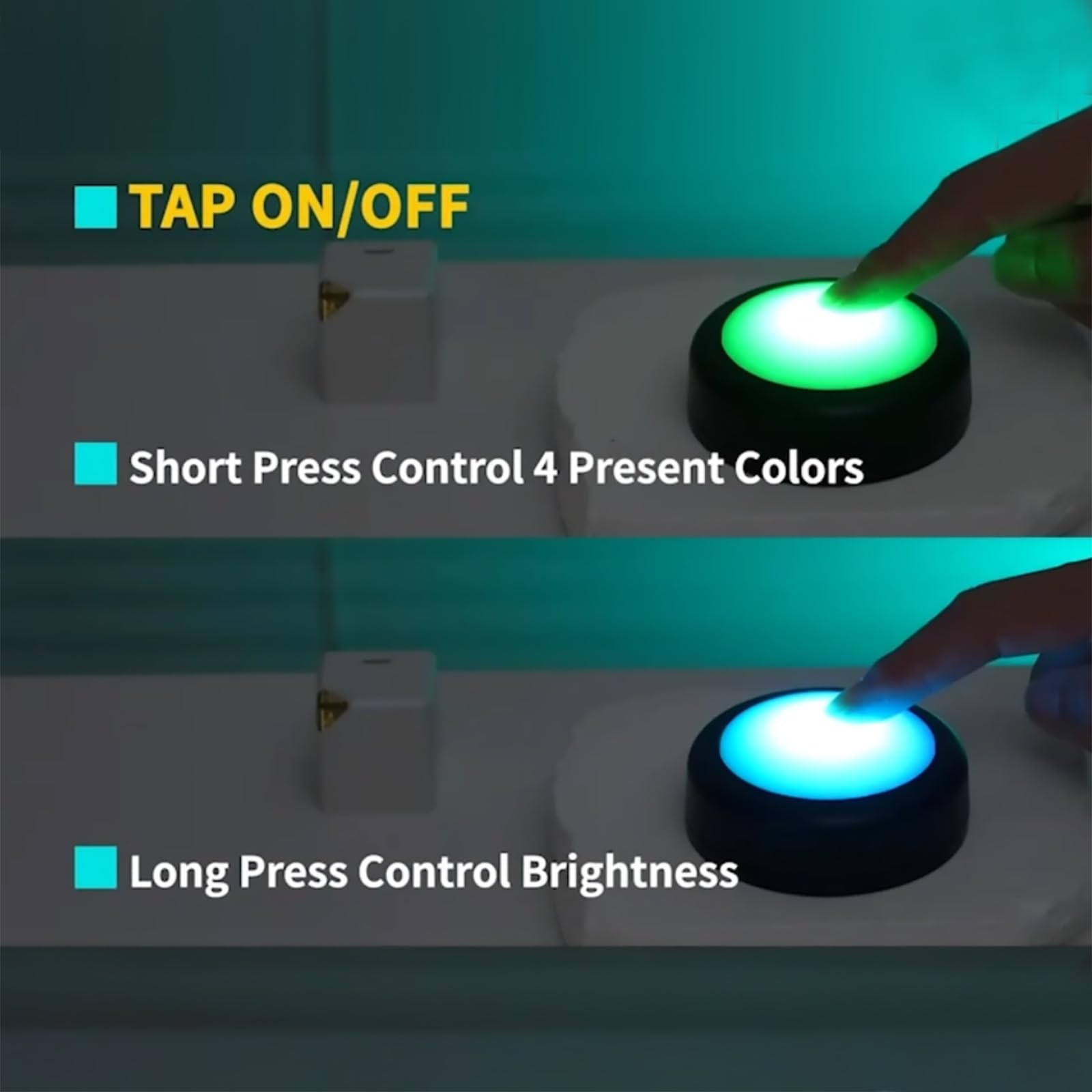 Swesara remote-control puck lights brighten hallway corners