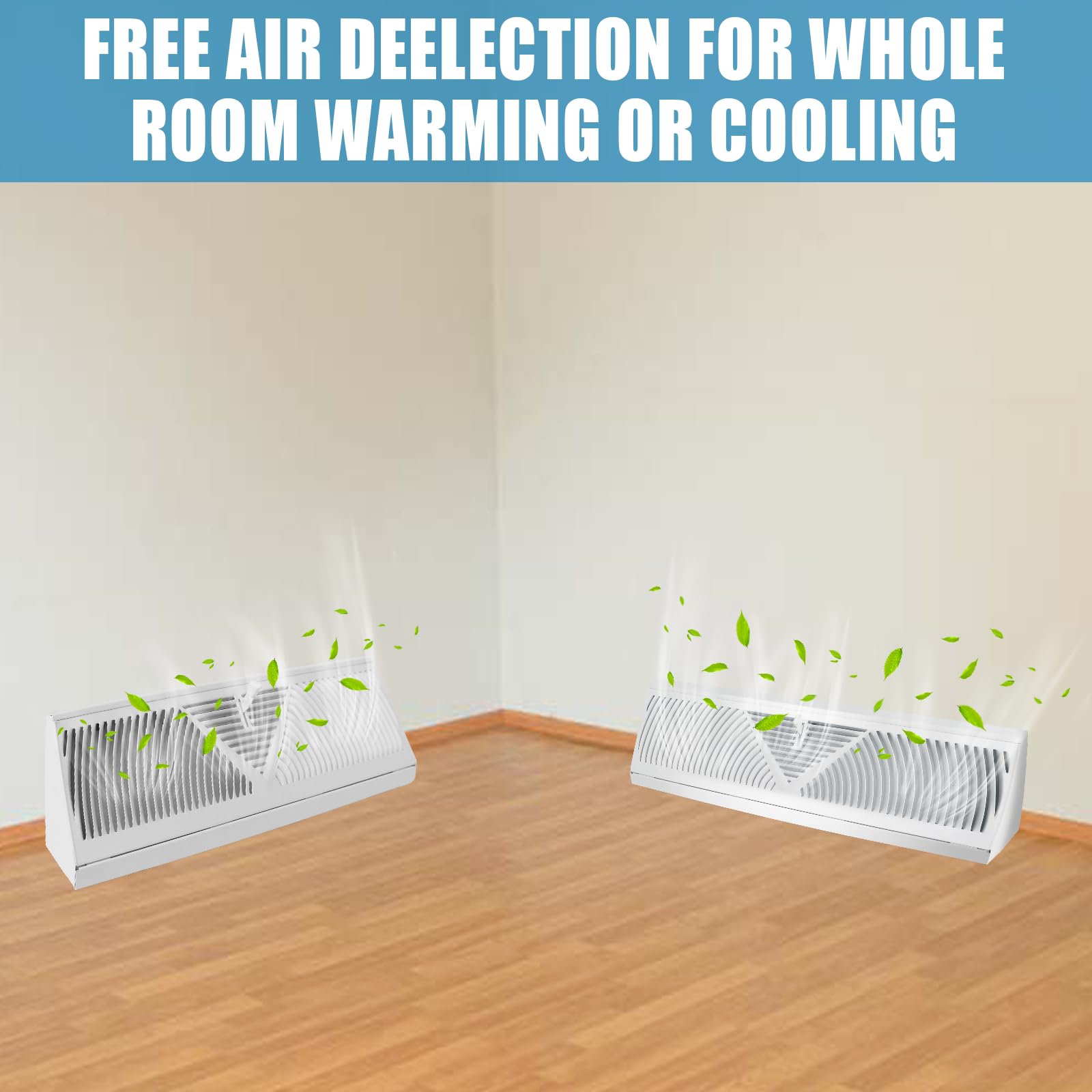 Swess baseboard vent install-ready image shows quick integration with existing bases.