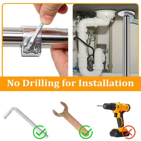 Swess undermount system installed in kitchen or bathroom setting.