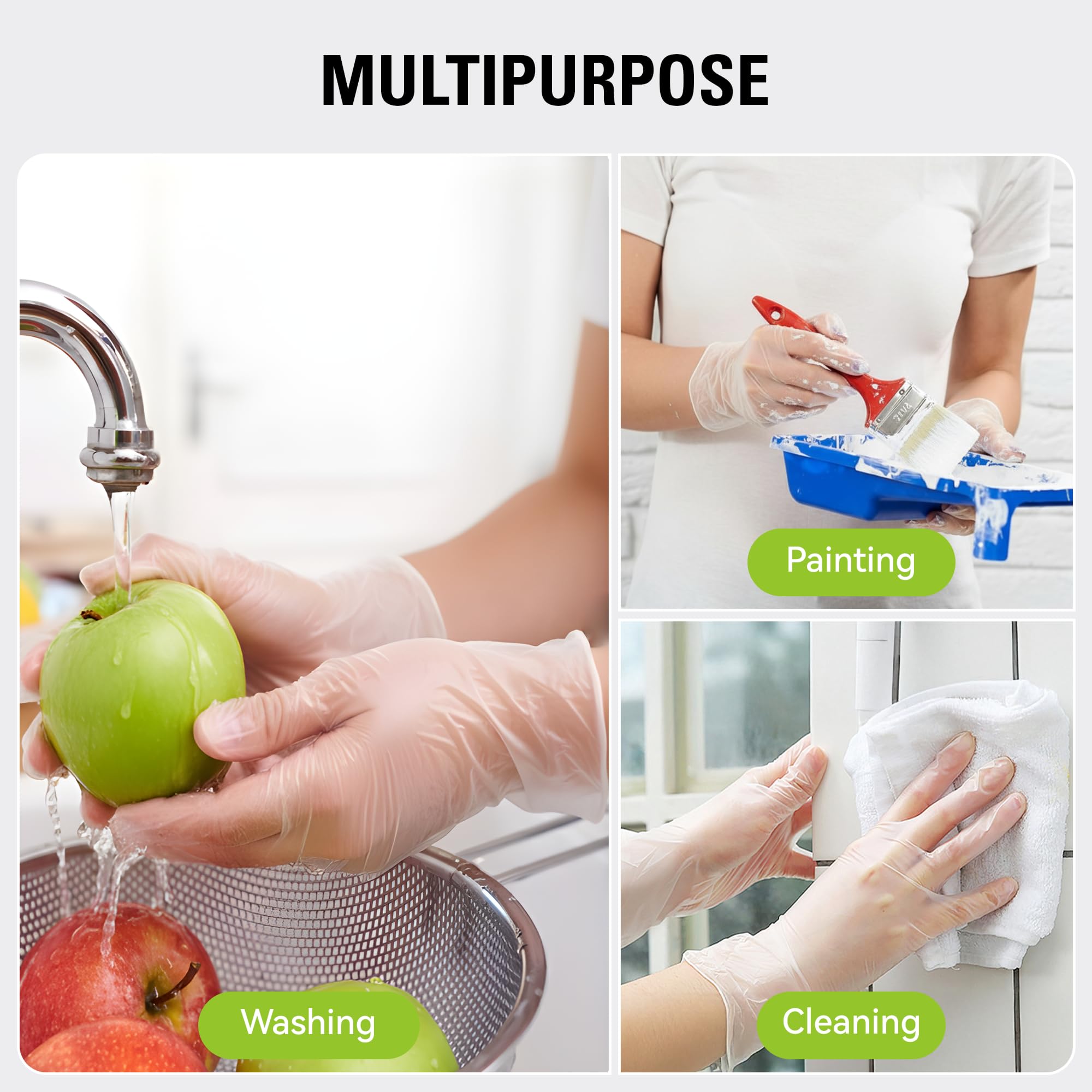 SWIFTLITE gloves ready for cooking, cleaning, and crafts in home settings.