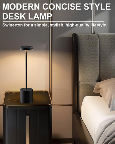 Swinerton minimalist design table lamp for ambient spaces