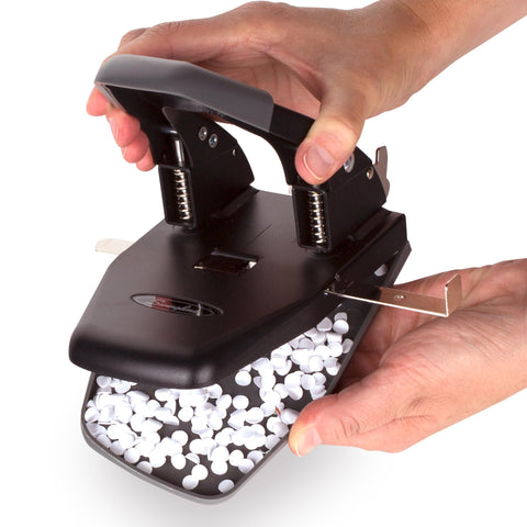 Swingline locking storage keeps the punch compact when not in use.