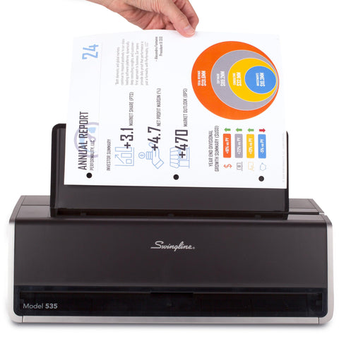 Swingline vertical guide ensures aligned holes every time