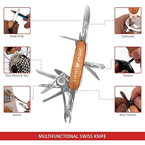 Swiss Eagle pocket tool blade ideal for precise cuts during on-the-go tasks.