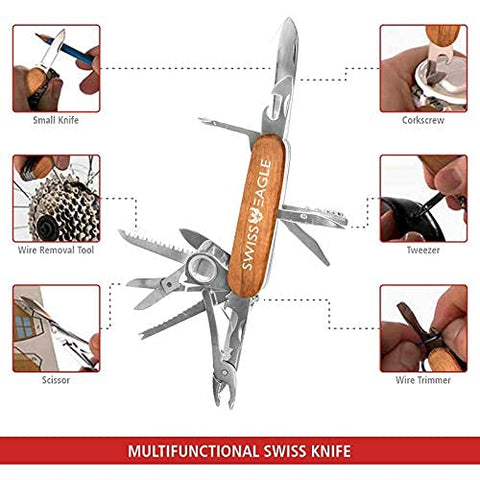 Swiss Eagle pocket tool blade ideal for precise cuts during on-the-go tasks.