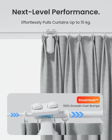SwitchBot curtain opener in quiet mode for peaceful operation