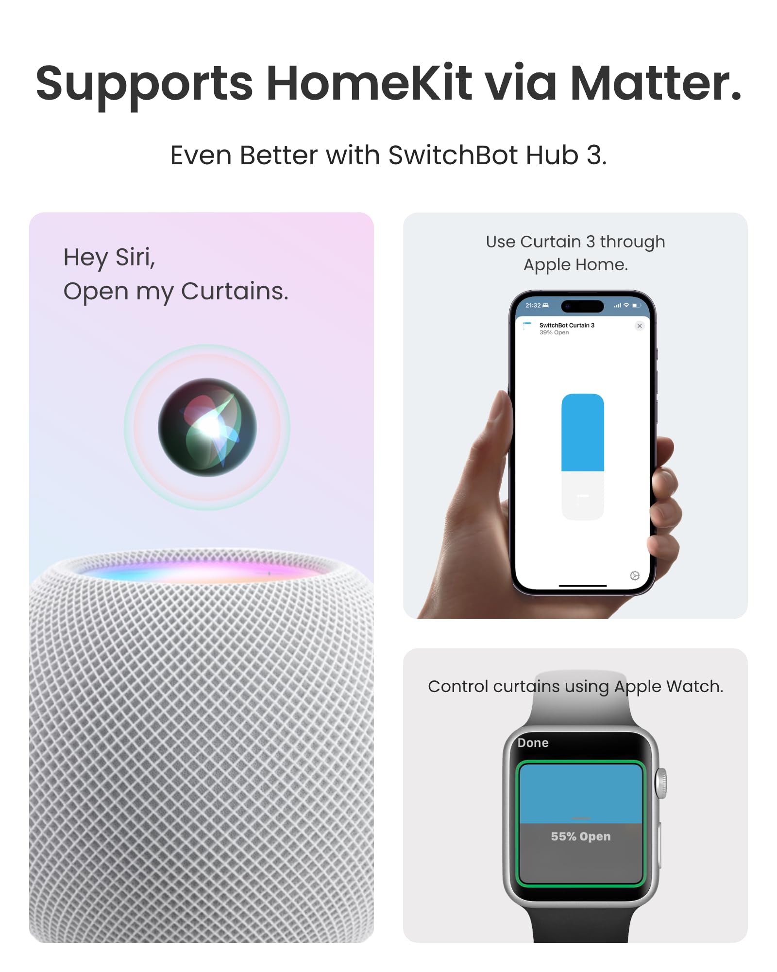 SwitchBot curtain opener WiFi app setup on a phone