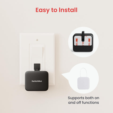 SwitchBot FingerBot adhesive mount for quick, secure installation