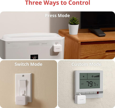 SwitchBot Fingerbot app controls schedules and timers for routines.