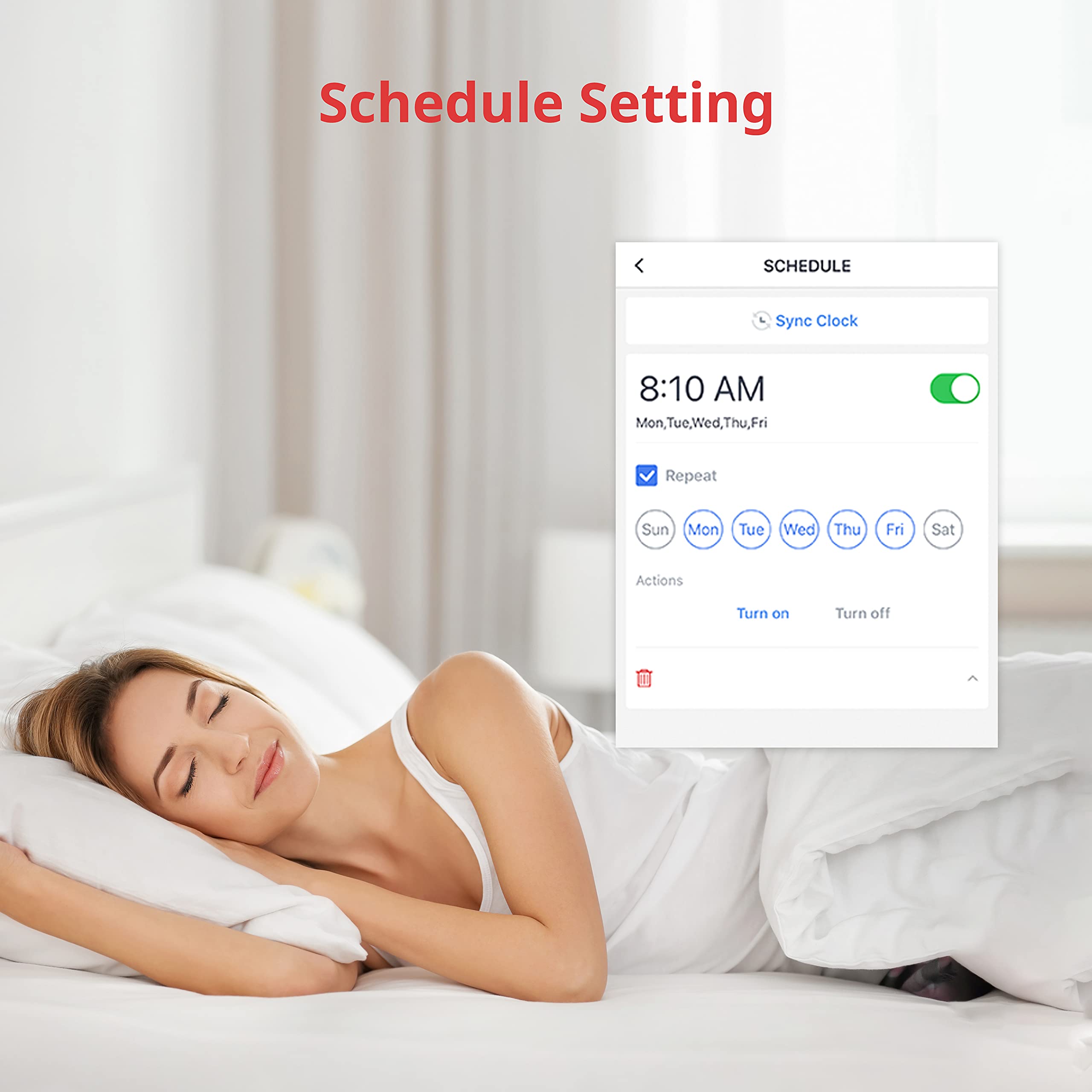 SwitchBot FingerBot app schedules automate daily routines for lights and fans