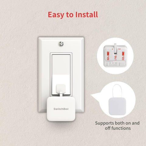 SwitchBot Fingerbot with hub enables voice control and remote access.