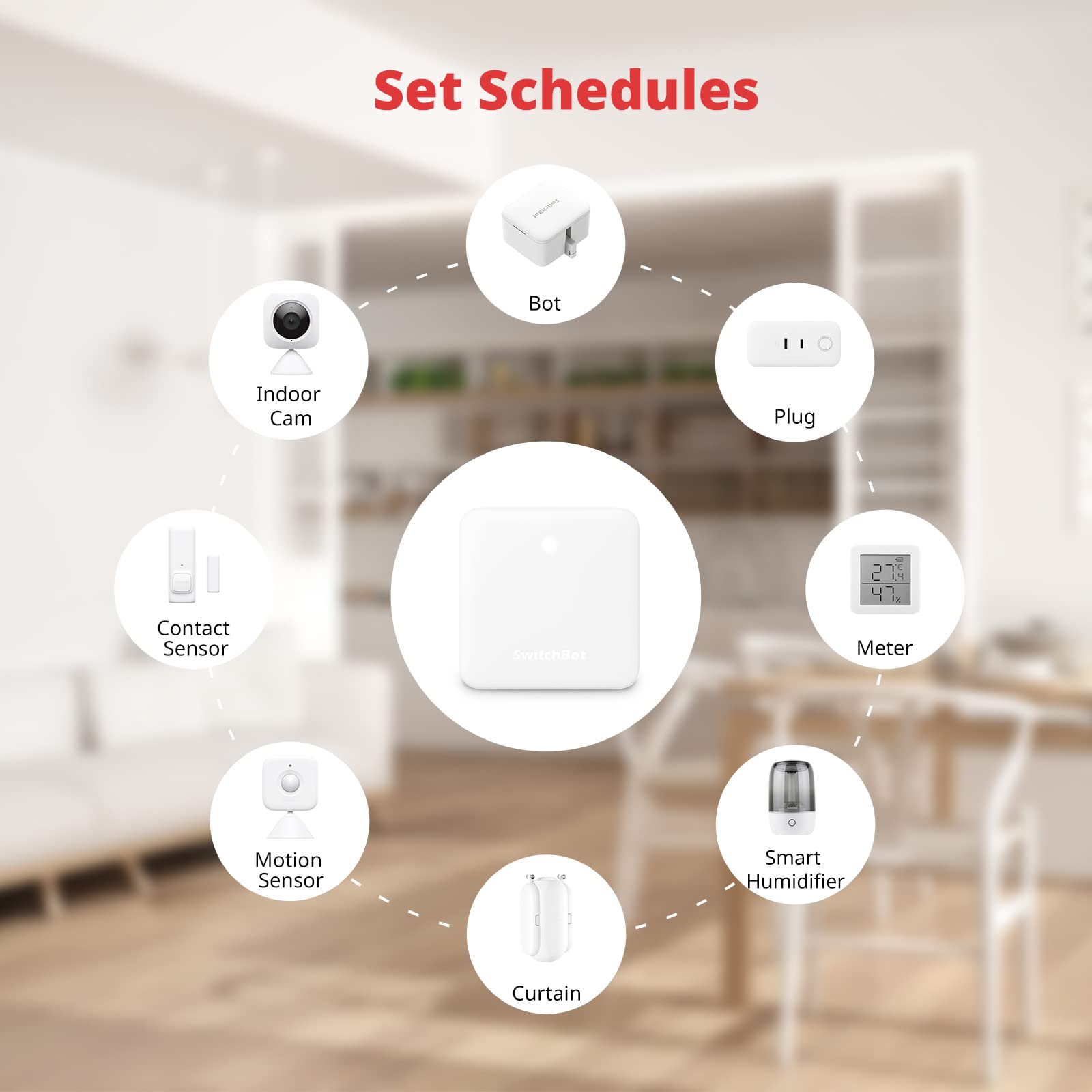 SwitchBot Hub Mini compact white design fits small spaces.