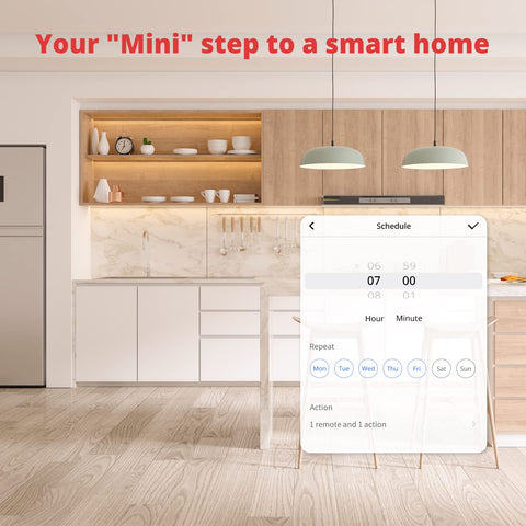 SwitchBot Hub Mini helps save energy with automated scenes.