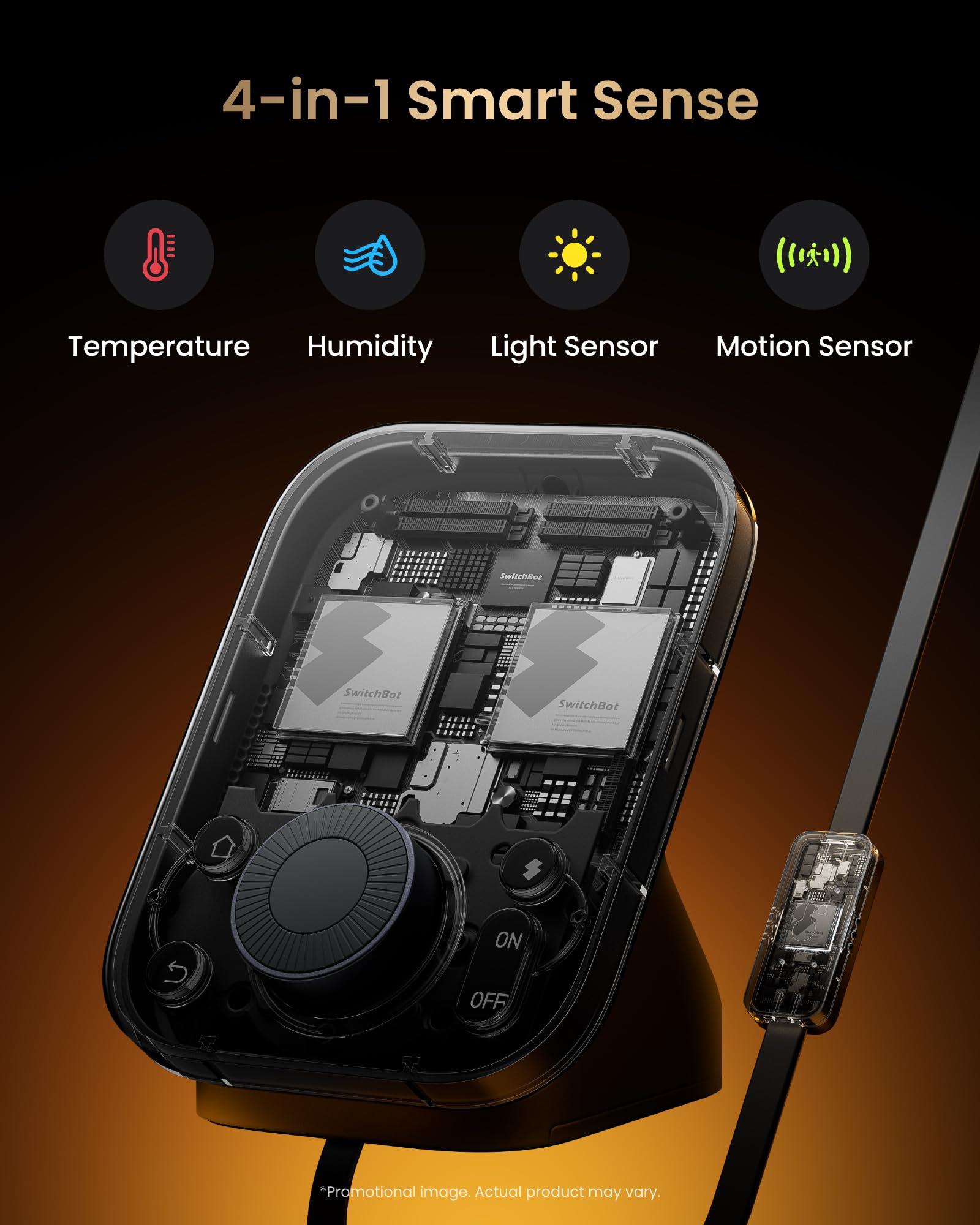 SwitchBot Hub 3 shows outdoor weather and alerts for planning.