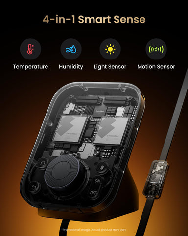 SwitchBot Hub 3 shows outdoor weather and alerts for planning.