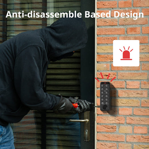 Virtual password feature keeps passwords private on SwitchBot keypad.