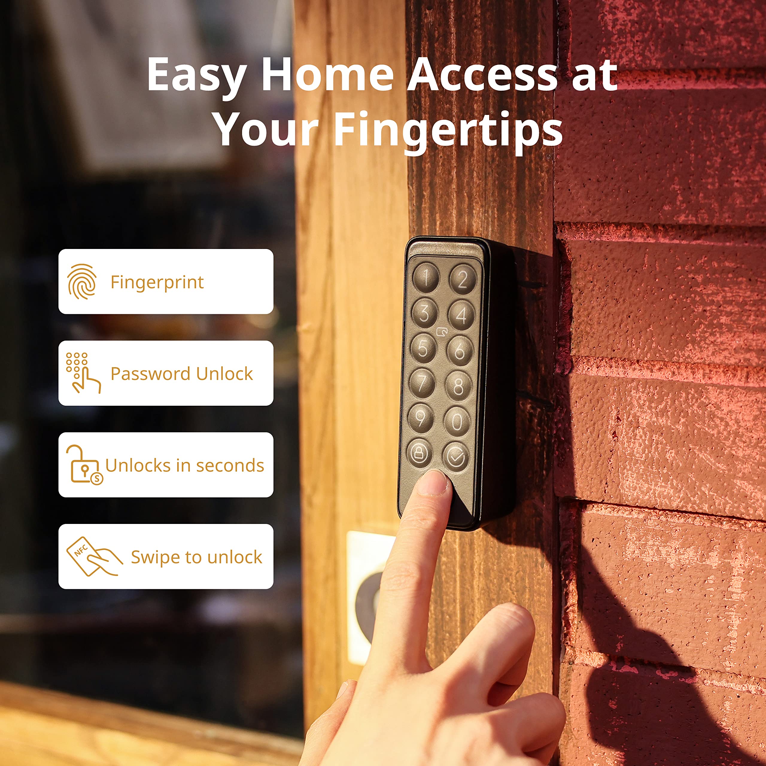 SwitchBot keypad shows virtual password option for private access without exposing codes.