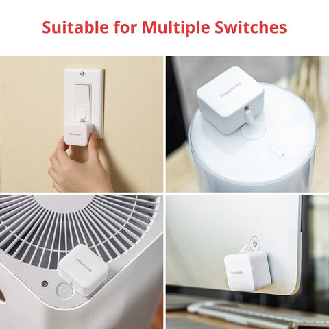 SwitchBot App scheduling enables routine lighting and appliance control.