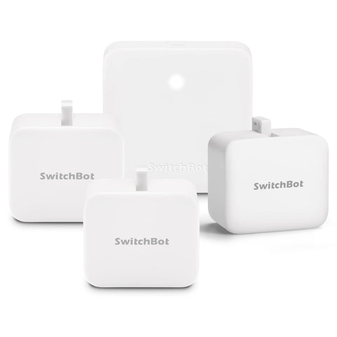 SwitchBot Smart Switch Button Pusher setup on a wall switch for quick smart control.