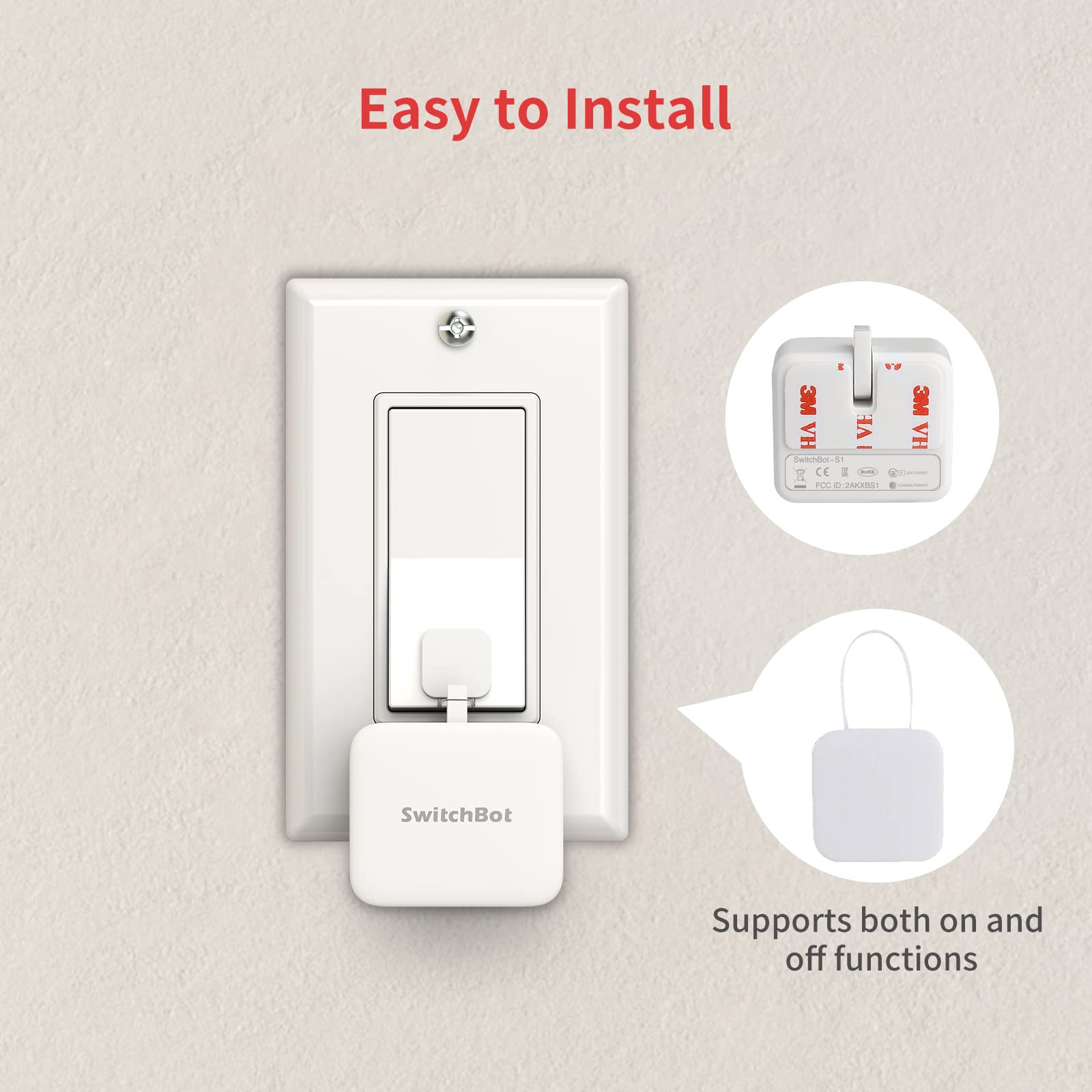 SwitchBot Switch Mode pushes or pulls rocker switches with optional add-on.