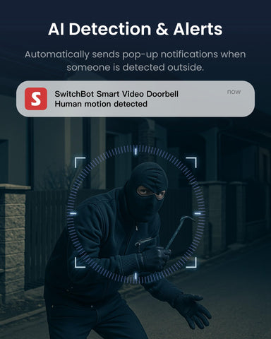 SwitchBot motion detection alert captures visitor activity