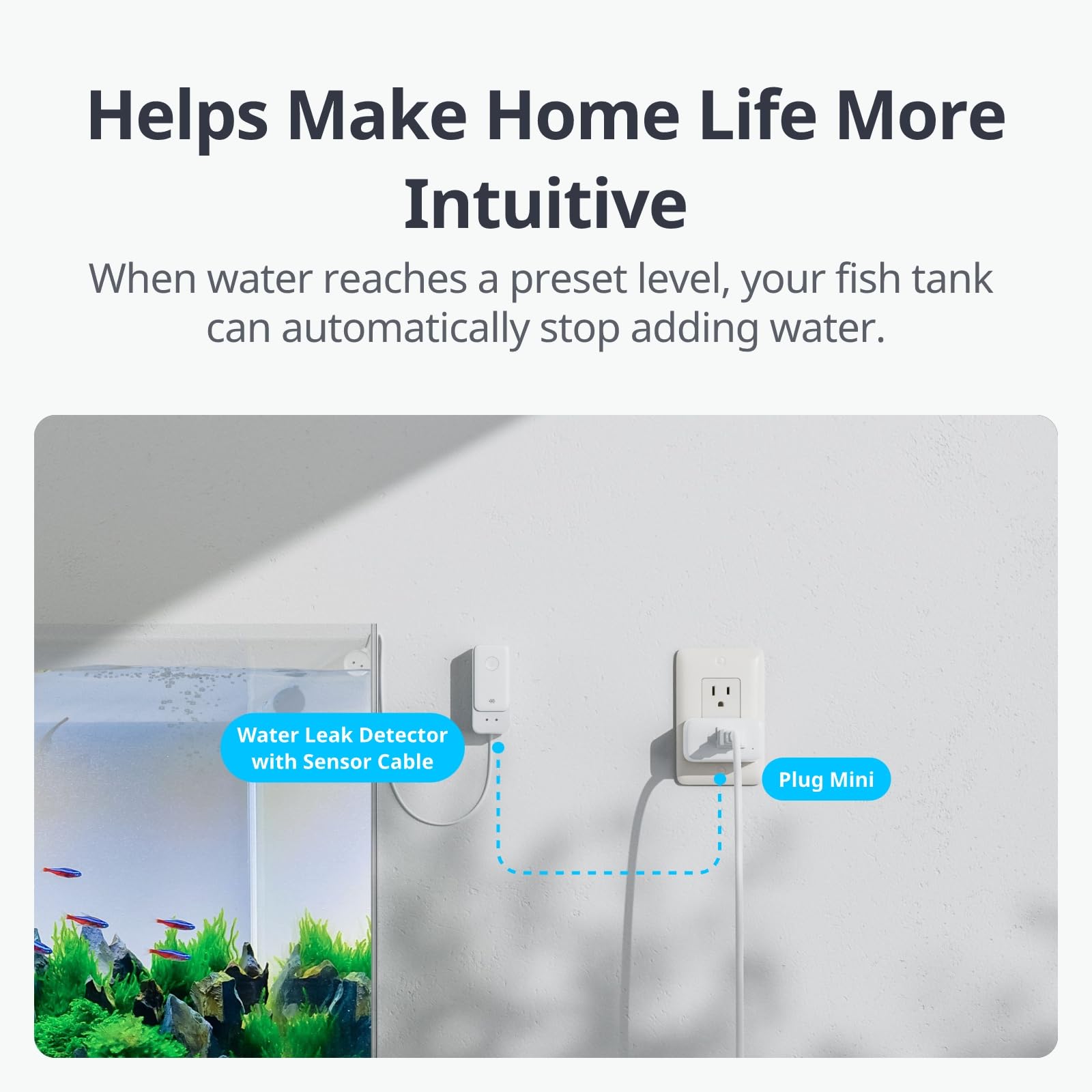 SwitchBot in kitchen or laundry setup alerts to leaks during daily chores.