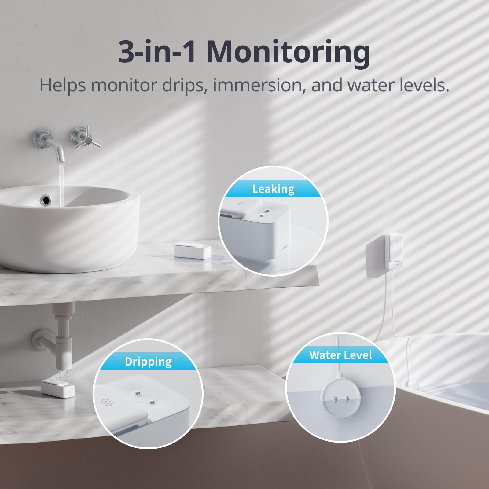 SwitchBot IP67 waterproof shell protects circuitry in damp environments.