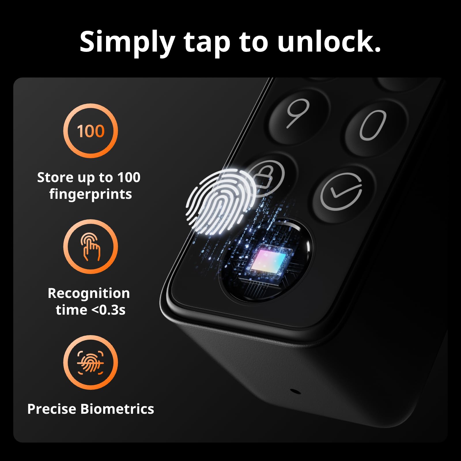 SwitchBot Pro fingerprint recognition for secure entry.