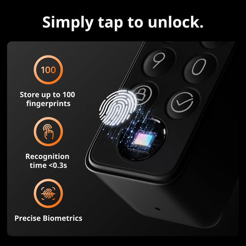 SwitchBot Pro fingerprint recognition for secure entry.