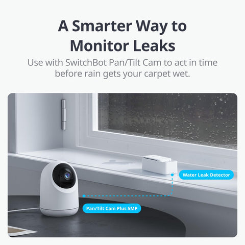 SwitchBot WiFi Water Sensor compact design fits tight spaces