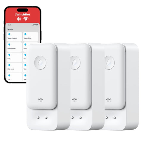 SwitchBot WiFi Water Sensor front view for quick leak detection