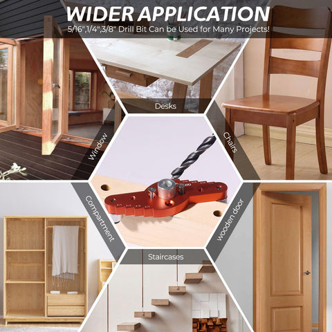 Swozzto aluminum-dowel jig body for durable, accurate drilling.