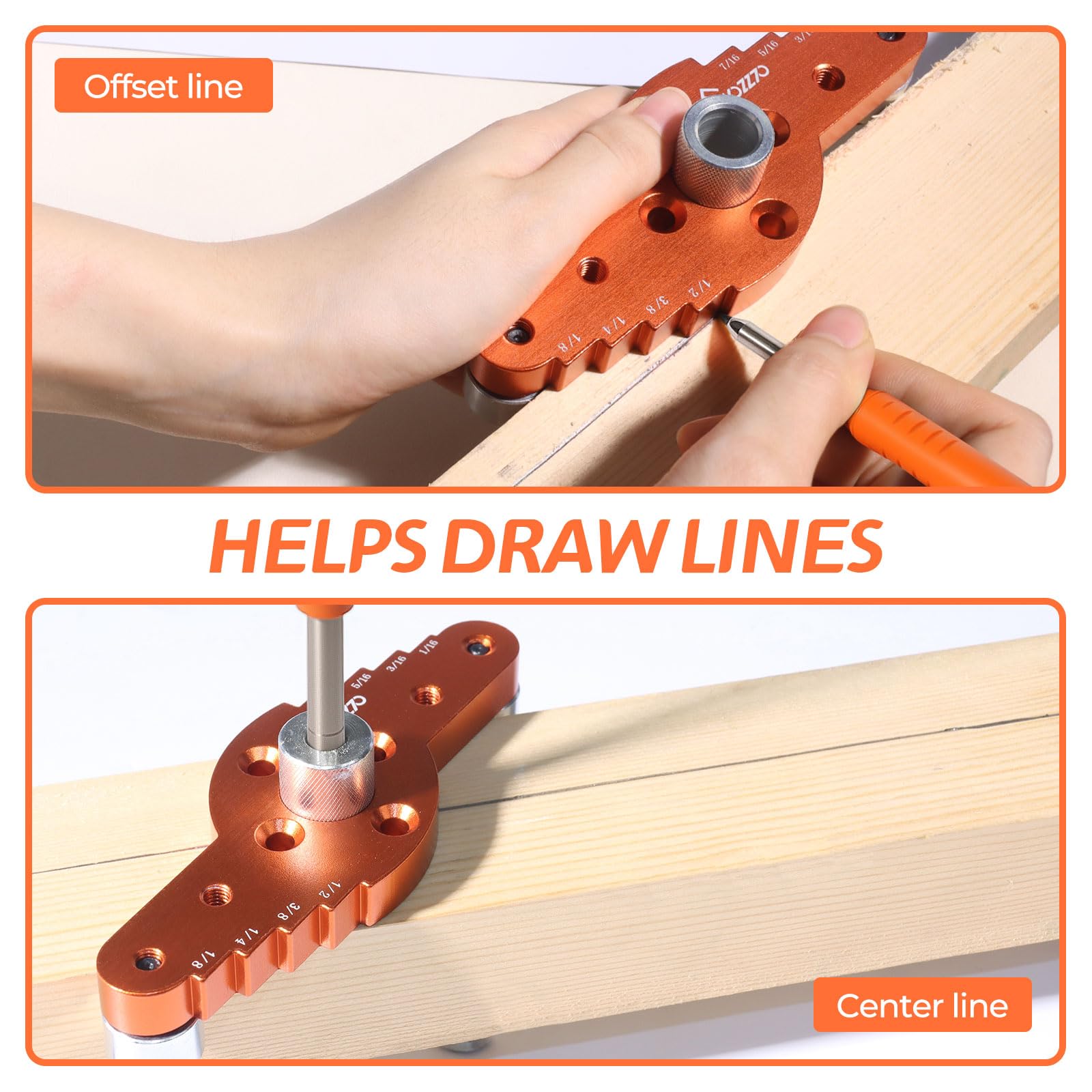 Swozzto carpenter pencil with sharpener aids precise starting marks.
