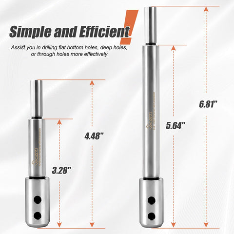 Swozzto high-carbon steel extension offers durable construction for repeated use.